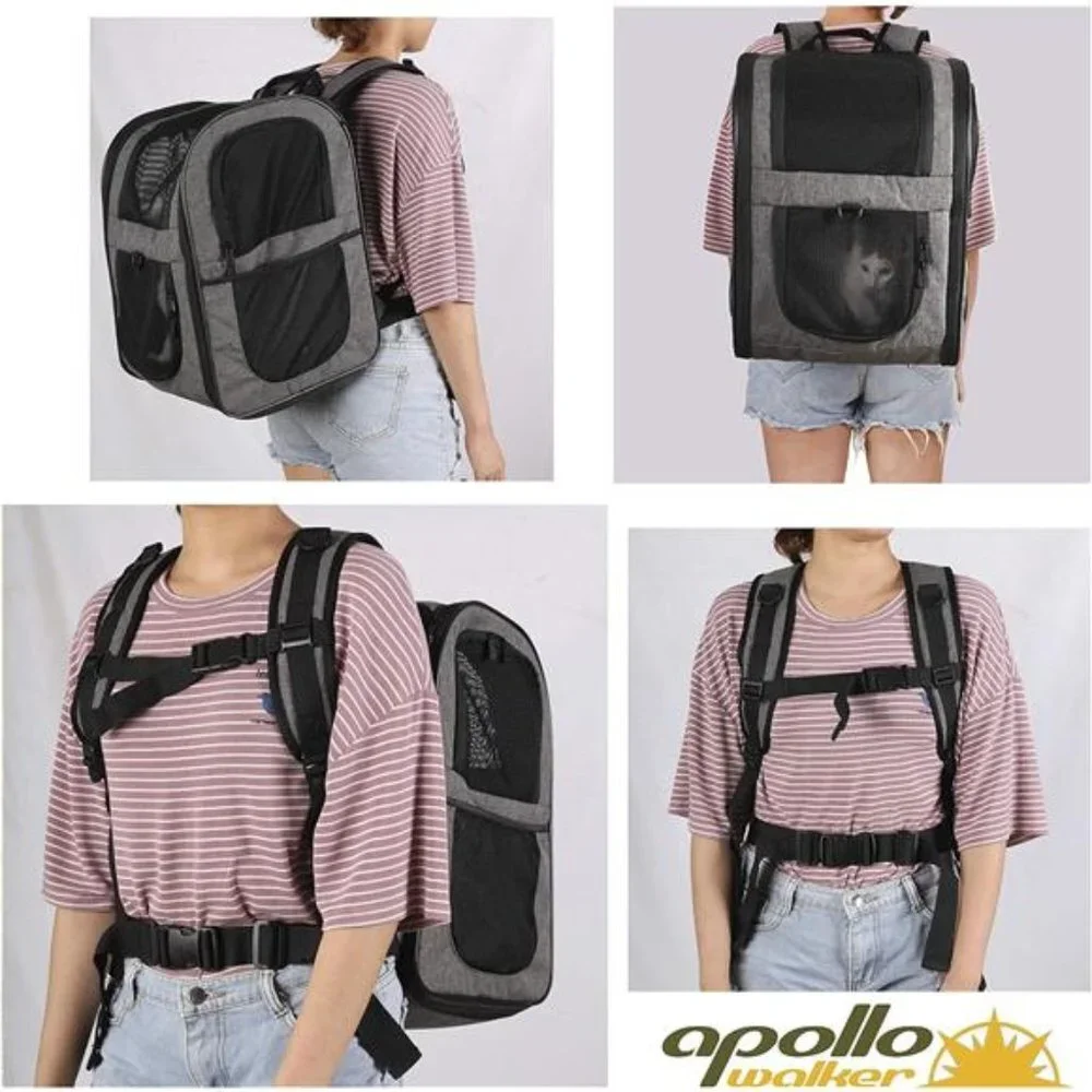 Pet Carrier Backpack for Large/Small Cats and Dogs, Puppies, Safety Features